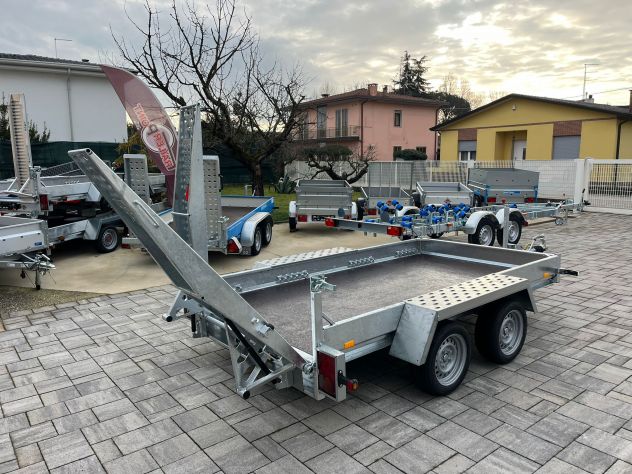 Rimorchio Trasporto Macchine Operatrici, completo di Rampe posteriori - Foto 10