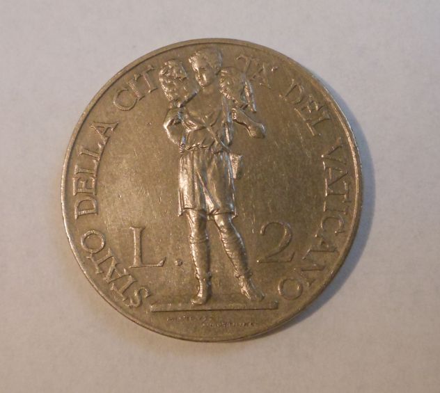 Vaticano, Pio XI (1929-1938): 2 lire 1934-XIII, SPL. - Foto 3