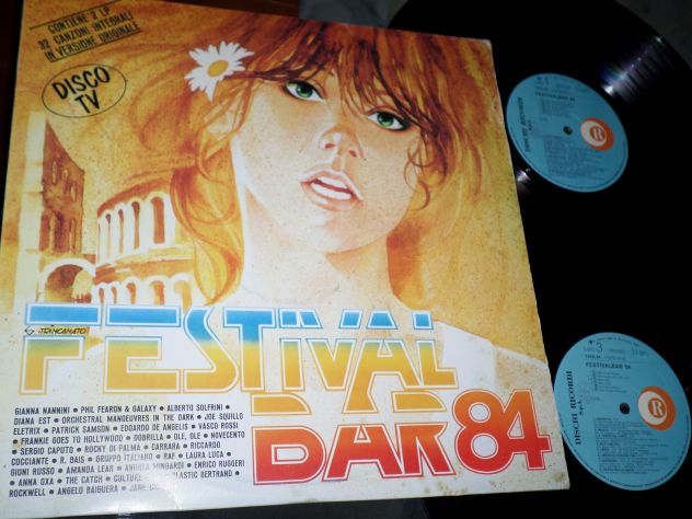 FESTIVALBAR '84 - 2 x LP / 33 giri "Disco TV" 1984 - Vasco Rossi,Nannini,Raf,Oxa