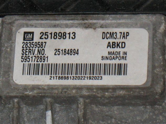 25189813 ECU OPEL ANTARA 2.2 25189813 DCM3.7AP ABKD 28359587 25184894 595172891 - Foto 2