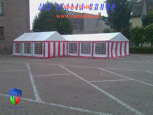 GAZEBO TENDONE PER FESTE MERCATINI 3 X 3 PVC IGNIFUGO - Foto 6