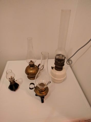 Vendo 4 Lampade a petrolio ANTICHE - Foto 4