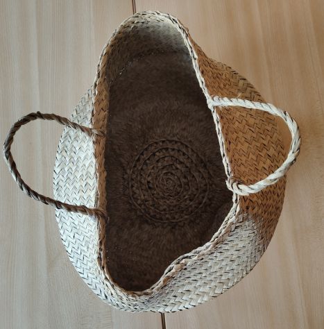 Borsa in Paglia leggera intrecciata. - Foto 5