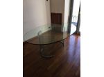 TAVOLO DESIGN GALOTTI & RADICE MODELLO ADAM DI CRISTALLO DEL 1.970 OTTIMO STATO
