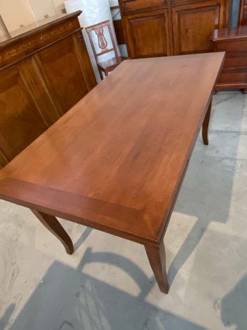 NUOVO TAVOLO DI VERO MASSELLO, Cm.160x85, ALLUNGABILE Cm. 240, FINITURA BASSANO - Foto 2