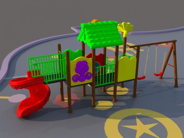 Playground per bambini, giochi gonfiabili, scivoli - Foto 2