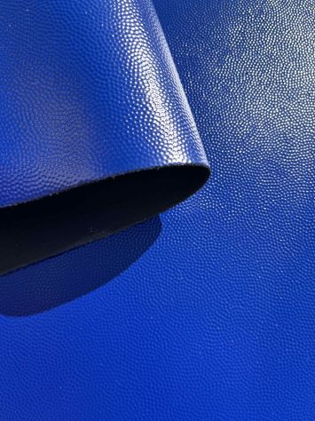 Pelle di vitello stampa chicco di riso Azzurro - Sp.1,7 - Foto 4
