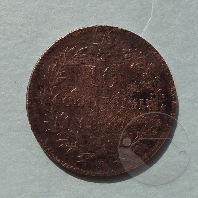 ITALIA 1894 Moneta 10 Centesimi - MB