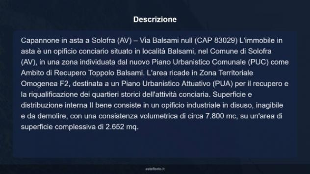 Immobile in asta di 2652 m² in vendita a Solofra - Foto 9