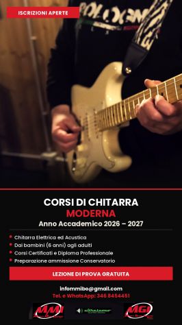 Inizio Anno Accademico Corso Di Chitarra Moderna 2026/2027