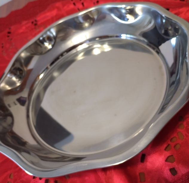Vassoio Tondo Acciaio Inox diam. 35 cm - USATO x Alimenti 15107 - Foto 6