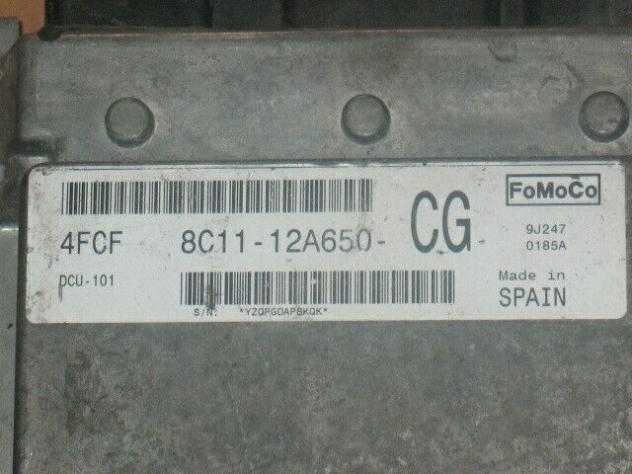 8C1112A650CG ECU FORD TRANSIT 2.2 TDCI 8C11-12A650-CG 8C1112A650 4FCF DCU-101 - Foto 2