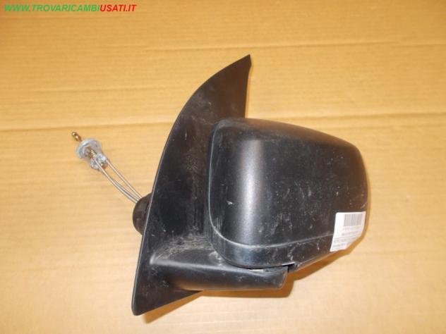 RETROVISORE EST.S.(regolazione manuale, fino al 08/2009) NERO PLASTICA MAN. FIAT PANDA (169-2Q/3U/0X)  Vetri e Retrovisori  Cristalli  Retrovisori  Re