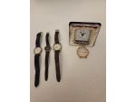 Orologi in Stock da polso uomo/donna, tutti anni '70/'80 + sveglia argentata.