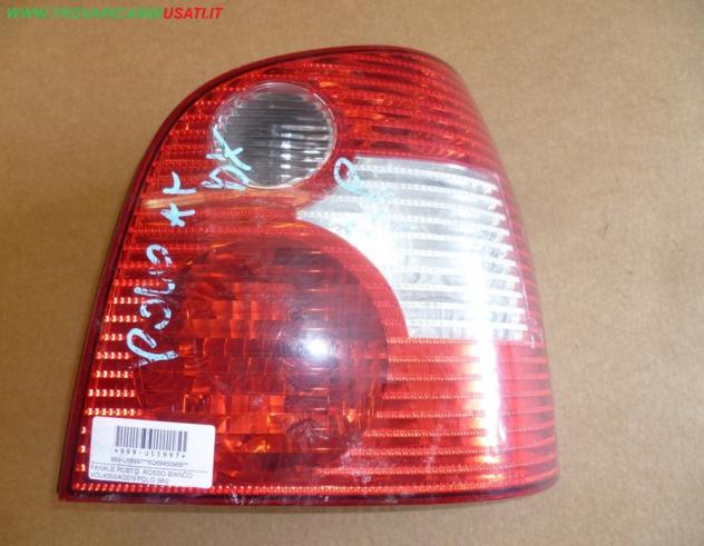FANALE POST.D. ROSSO BIANCO VOLKSWAGEN POLO (9N)  Parti elettriche  Fanaleria  Fanali  Fanale post. sx. VOLKSWAGEN - POLO - 01-10-2001 - 01-04-2005