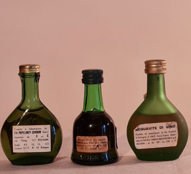 Rare Mignon Armagnac collezione di n° 3 bottigliette - Foto 2