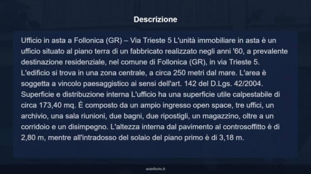 Immobile in asta di 173 m² in vendita a Follonica - Foto 9