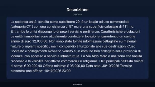 Immobile in asta di 223 m² in vendita a Rossano Veneto - Foto 4