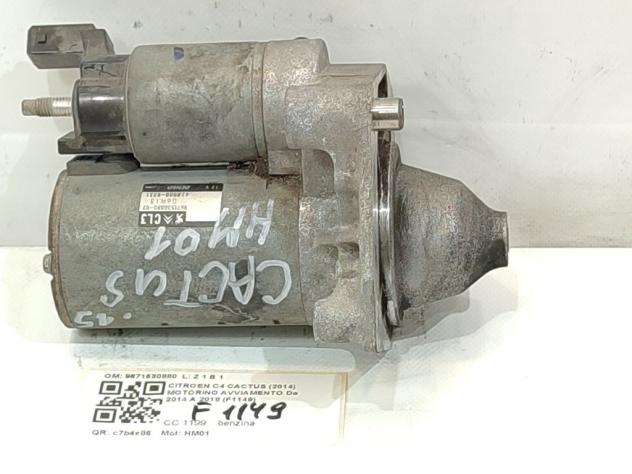 MOTORINO D' AVVIAMENTO CITROEN C4 Cactus 9671530880 HM01 benzina 1199 (1418) - Foto 2