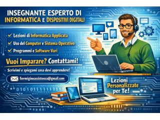 Lezioni di informatica al tuo domicilio o residenza...