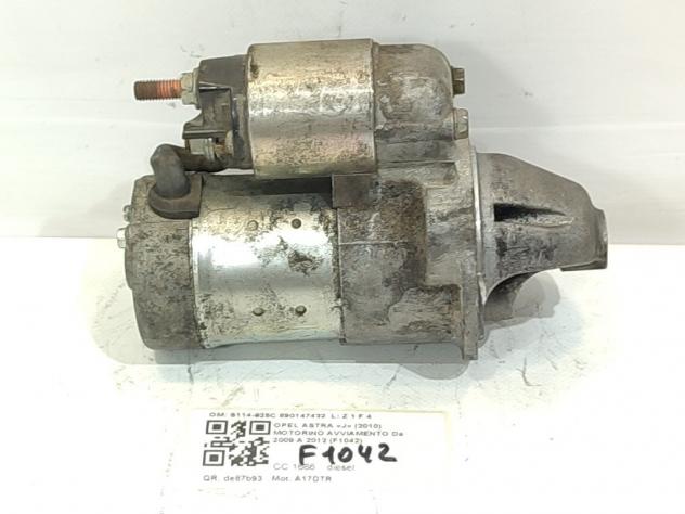 MOTORINO D' AVVIAMENTO OPEL Astra J 2° Serie S114-925C 890147432 A17DTR diesel 1686 (11) - Foto 2