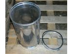 Manicotto per valvola canale fumi AISI 304, 25 cm