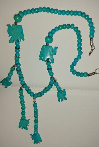 COLLANA ELEFANTI TURCHESI INDIANA - Foto 7