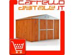 Box in Acciaio Zincato Casetta da Giardino in Lamiera 3.27 x 2.69 m x h2.15 &hellip;