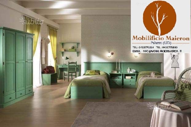 Mobili Rustici Camere da Letto Alberghi Hotel in Legno Massello Nuove Non Usati