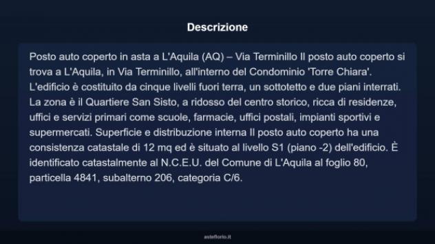 Immobile in asta di 12 m² in vendita a L'Aquila - Foto 4