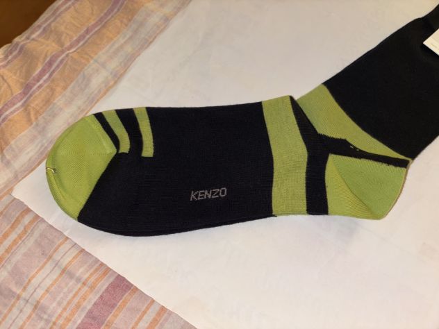 CALZE NUOVE DA UOMO LEGGERE FIRMATE ORIGINALI”KENZO”MADE IN ITALY IN COTONE - Foto 10
