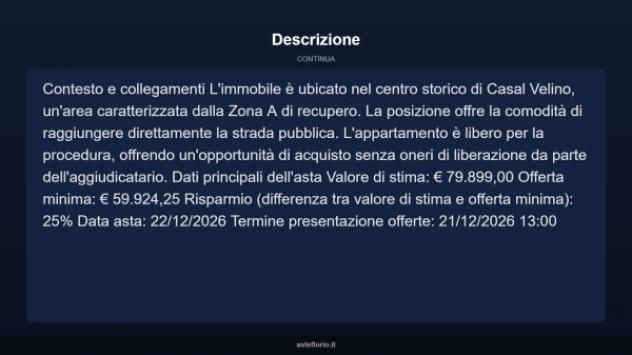 Immobile in asta di 104 m² in vendita a Casal Velino - Foto 13