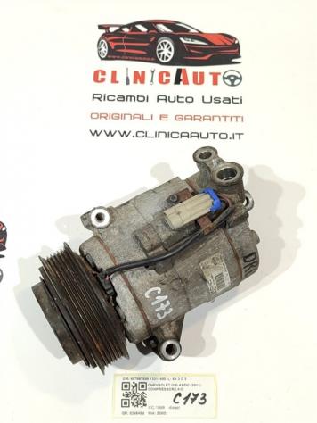 COMPRESSORE A/C CHEVROLET Orlando 1° Serie 687997689 13314480 Z20D1 diesel 1998 (1014)