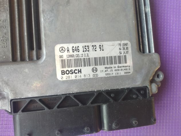 ECU MERCEDES CR3.13 2.2 0281014813 A6461537291 EDC16C2 ECU CENTRALINA MOTORE ME