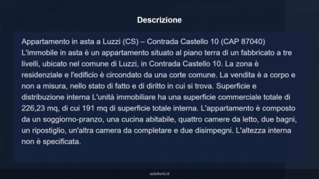 Immobile in asta di 226 m² in vendita a Luzzi - Foto 12