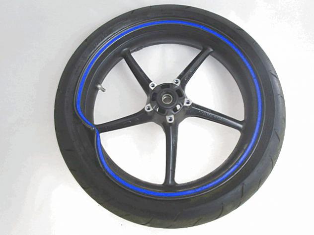CERCHIO IN LEGA ANTERIORE 17 POLLICI TRIUMPH 675 STREET TRIPLE 2007 - 2012 T2000601 FRONT WHEEL DA RADDRIZZARE PNEUMATICO DA SOSTITUIRE - Foto 2