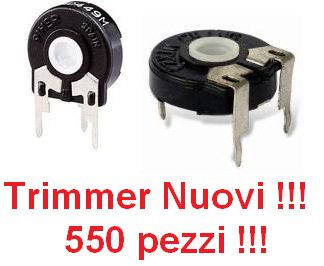 Trimmer vari assortiti 550 pezzi "NUOVI"
