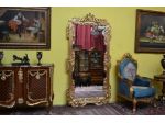 Specchiera dorata da terra alta 224 cm. stile Luigi XV Barocco