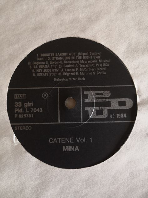 Disco Vinile Lp 33 giri di Mina - "Catene", doppio album originale del 1984. - Foto 7