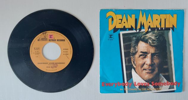 Vinile 45 giri Dean Martin Everybody loves somebody-In the Chapel in the moonlig