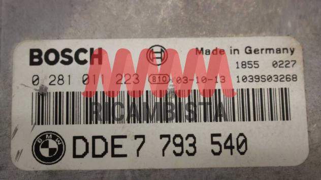 0281011223 BMW 330d 3.0 centralina motore Bosch - Foto 2