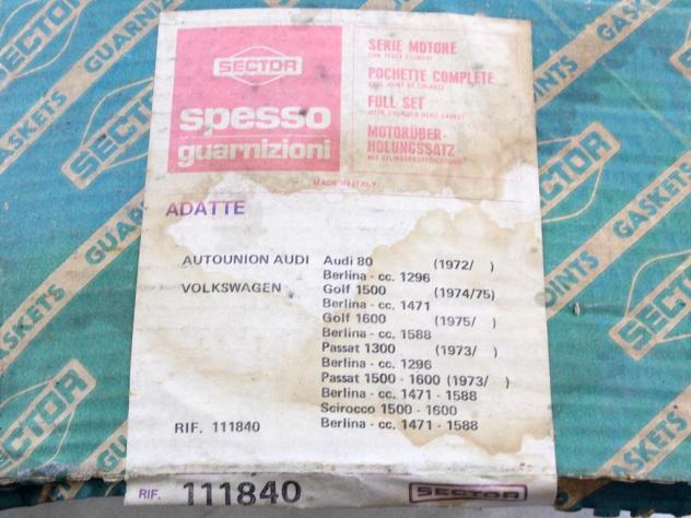 111840 KIT GUARNIZIONI MOTORE SPESSO VOLKSWAGEN GOLF 1 1.5 5P RICAMBIO NUOVO - Foto 5