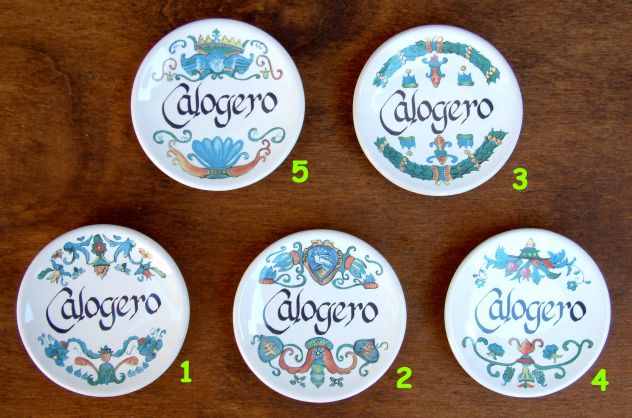 Piattino in ceramica personalizzato con nome Calogero - Foto 3