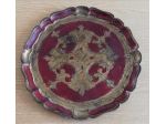 Vassoio dipinto mano vintage tradizione fiorentina