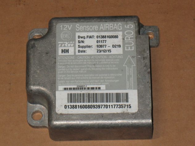 93977D219 ECU AIRBAG FIAT DUCATO JUMPER BOXER ECU CENTRALI 93977-D219 93977D219