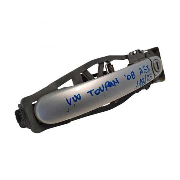 MANIGLIA ESTERNA ANTERIORE SINISTRA VOLKSWAGEN Touran 2° Serie 7H0837205DGRU (0710) - Foto 2