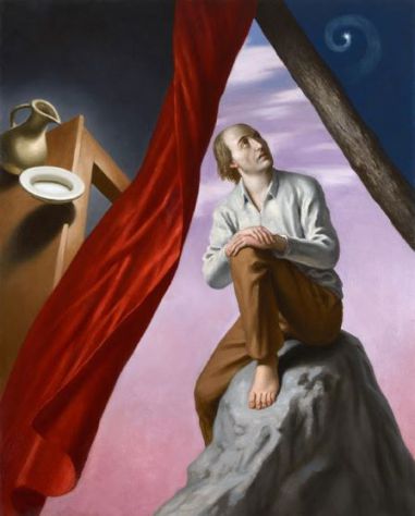 Stefano di Stasio, "Superior" 2021, Olio su tela, 115x90 cm.