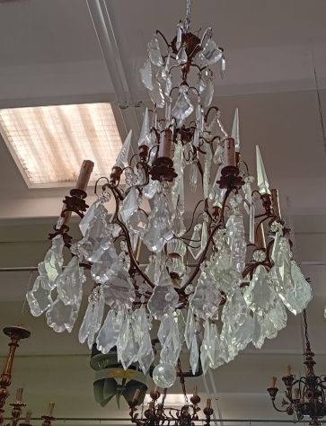 VENDO LOTTO DI LAMPADARI ANTIQUARIATO IN STOCK o SINGOLARMENTE - Foto 5