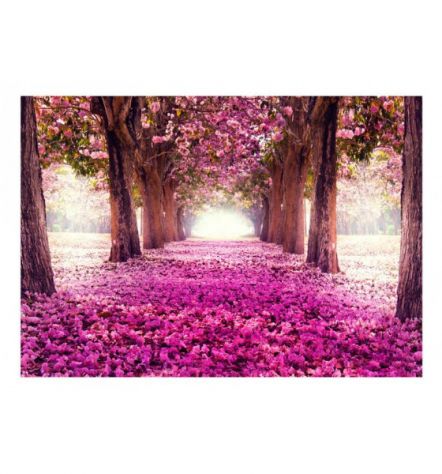 Fotomurale Adesivo Nella Foresta Rosa Arredalacasa - Foto 2