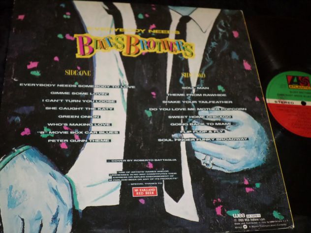 BLUES BROTHERS - Everybody Needs - LP / 33 rpm 1988 1° St. Italy Atlantic - Foto 2